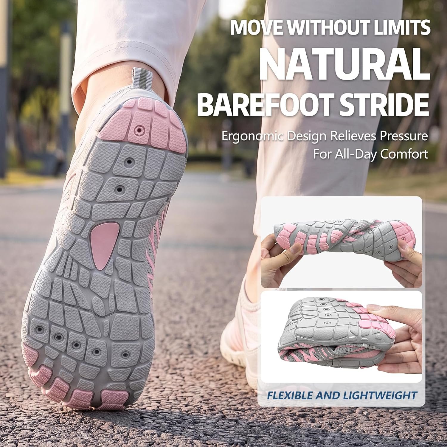 ELETON Barefoot Shoes Women Men Hiking Water Shoes Wide Toe Box Zero Drop - Image 3