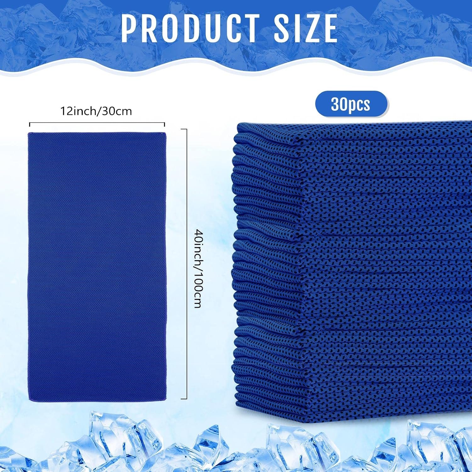 Hosuly 30 Pack Cooling Towels 40"x12" - Image 2